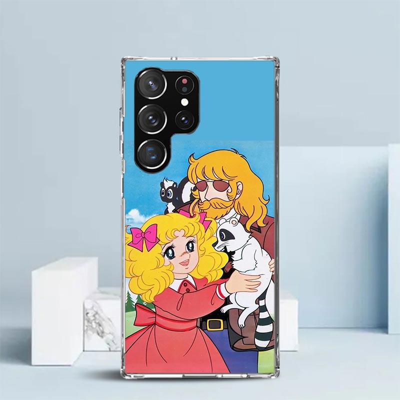 Candy 90s Anime Soft Cover for Samsung Galaxy S25 Edge S26 S24 S23 Ultra Phone Case S22 S21 Plus S20 FE Print Pattern Shell Gala