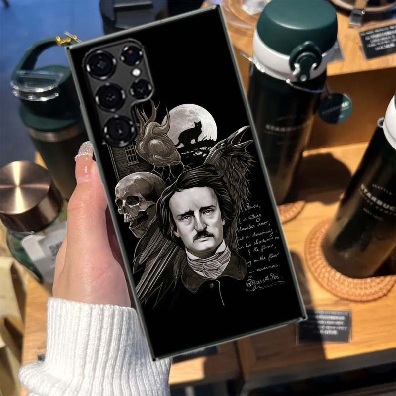 Edgar Allan Poe Cases Phone Case for Samsung Galaxy S26 Ultra S25 Edge S24 S23 FE S21 Plus S20 S22 S10 Cover TPU Capa Shell Shoc