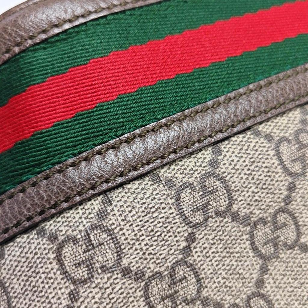 [Pre-Owned] Gucci Ophidia Mini Bucket Bag 'Beige/Ebony' - Very Good #1AA7OWV