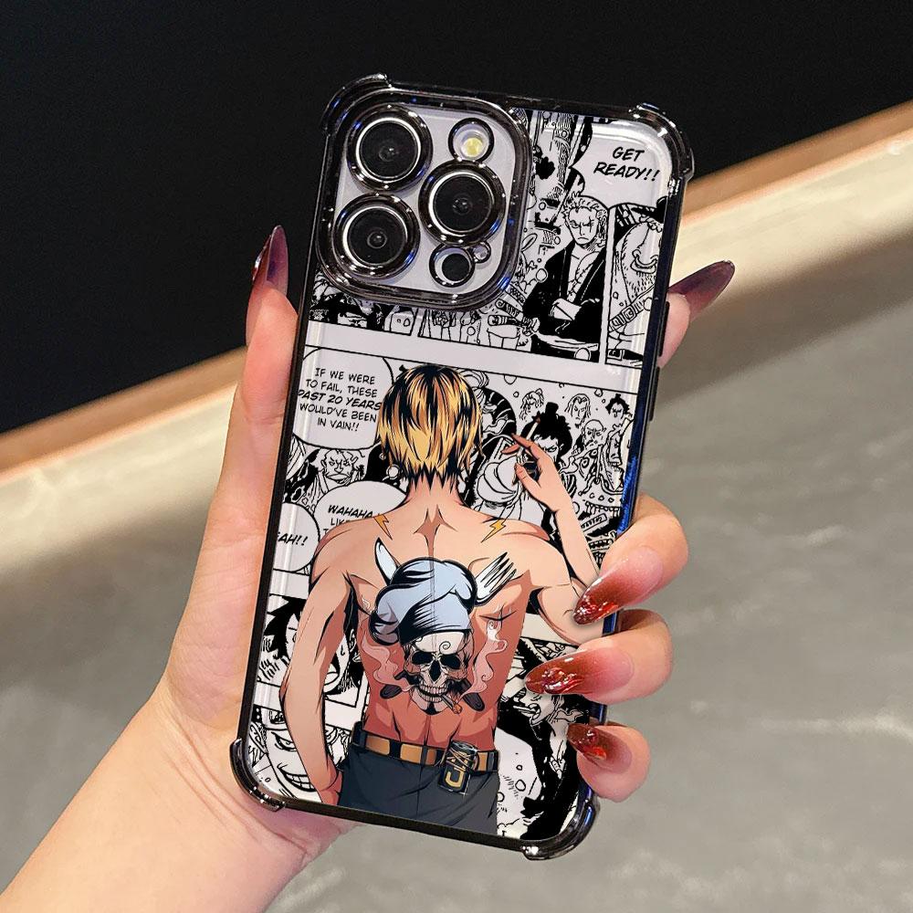 Аниме O-One Pieces Шанкс Мягкий Чехол Для iPhone 17 Pro 16 15 14 13 12 11 Pro Max Чехол 17 Plus 17E 16E 17Air Силиконовый Чехол для Телефона