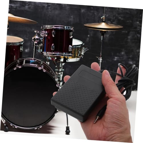 Ibasenice Electronic Keyboard Pedal, Piano Sustain Pedal for Electronic Keyboards, MIDI To USB Cable, Electronic Accessories, Foot Pedal, Black Plasti