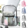 Large Capacity Transparent Backpack Luxury Designer Visible Backpacks PVC Knapsack  Outdoor Sports