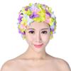 Длинные волосы Свободный размер Винтажный стиль Пляжная шапочка для плавания Шапочка для плавания Цветочная шапочка для плавания Шапочка для плавания
