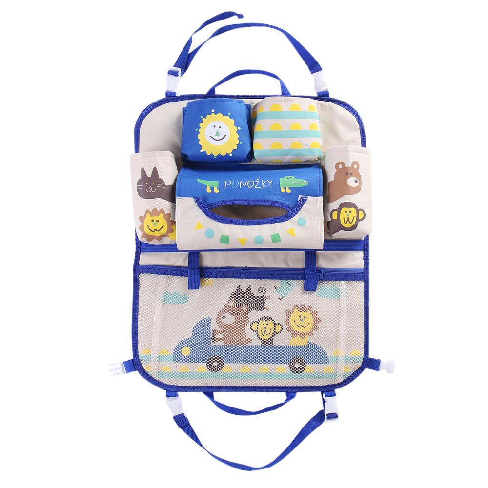 Cartoon Car Seat Back Storage Hang Bag Organizer Car Styling Baby Product Varia Stowing Tidying Automobile Interior