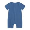 1Pieces Solid Color Breathbale Newborn Jumpsuit Summer Short Sleeve Cotton Baby Boy Girl Romper