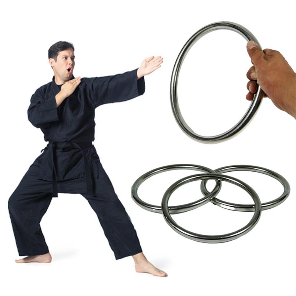Kung Fu Yewen Exercise Ring Wing Chun Ring Kung Fu Rings Training Steel Ring Stainless Steel Ring