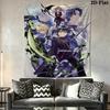 Seraph of the End Wall Tapestry Aesthetic Wall Hanging Printed Fabric Blanket Decorative Tapestries for Bedroom Living Room Home Decor