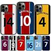 Чехол для телефона Футболист Номер Имя Телефон Для iPhone 17 Air 15 16 11 13 14 Pro Max 12 Plus Max Fundas