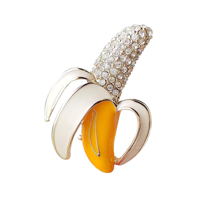 Korean Style Brooch, Cute Banana Pin, Corsage Pin, Clothing Accessories, Bag Pendant, Badge Buckle