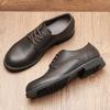 Size 39~46 Genuine Leather Retro Men's Derby Shoes Men Casual Shoes Fashion Men Leather Shoes #KD6675