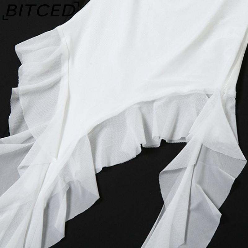 BITCED Весенний женский однотонный облегающий уличный топ без бретелек, без рукавов, с открытой спиной