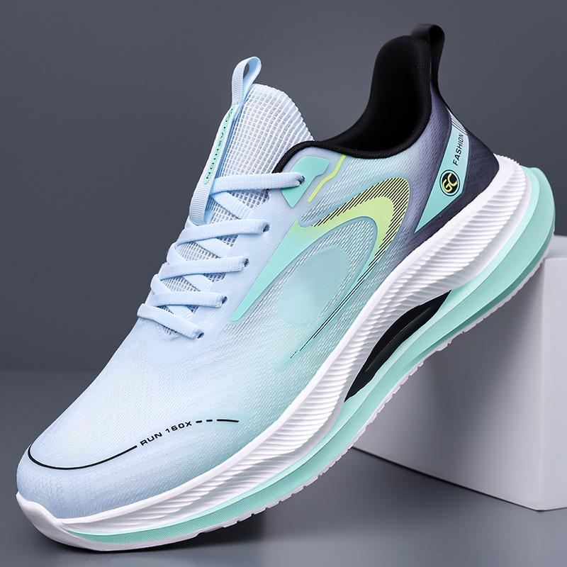 Men's Shoes Youth Summer Mesh Breathable Running Shoes Men's Lightweight Soft-soled Casual Sports Shoes Trend 2025