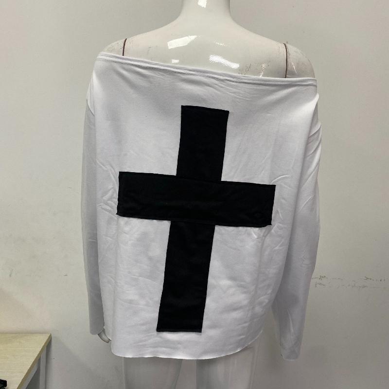 Свободный топ с длинными рукавами Y2K