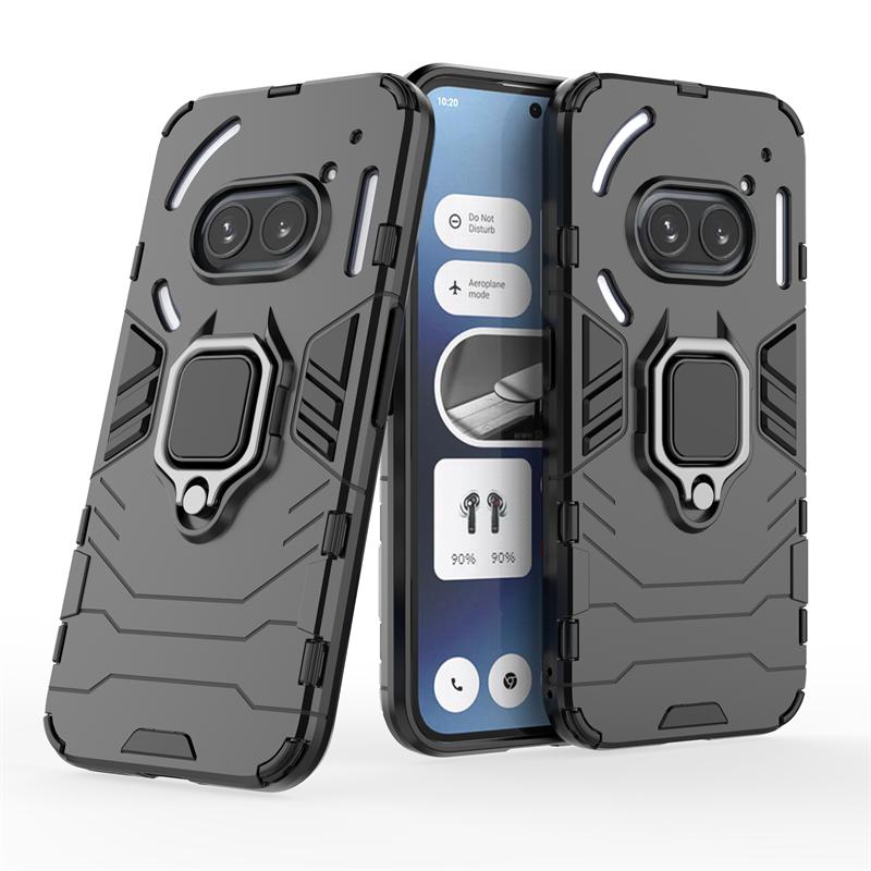 Для NothingPhone2a Чехол Armor Metal Ring Holder Чехол для телефона Для Nothing Phone 2a 5G NothingPhone (2а) Phone2a 2 A A2 Задняя крышка