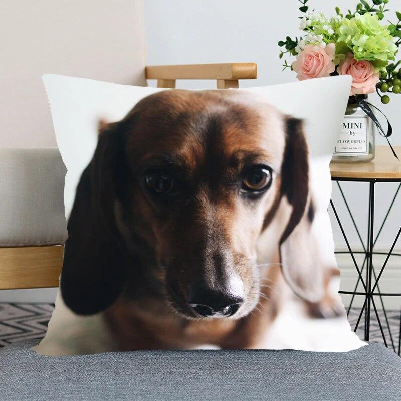 Такса животное Лидер продаж наволочка новогоднее украшение свадьба