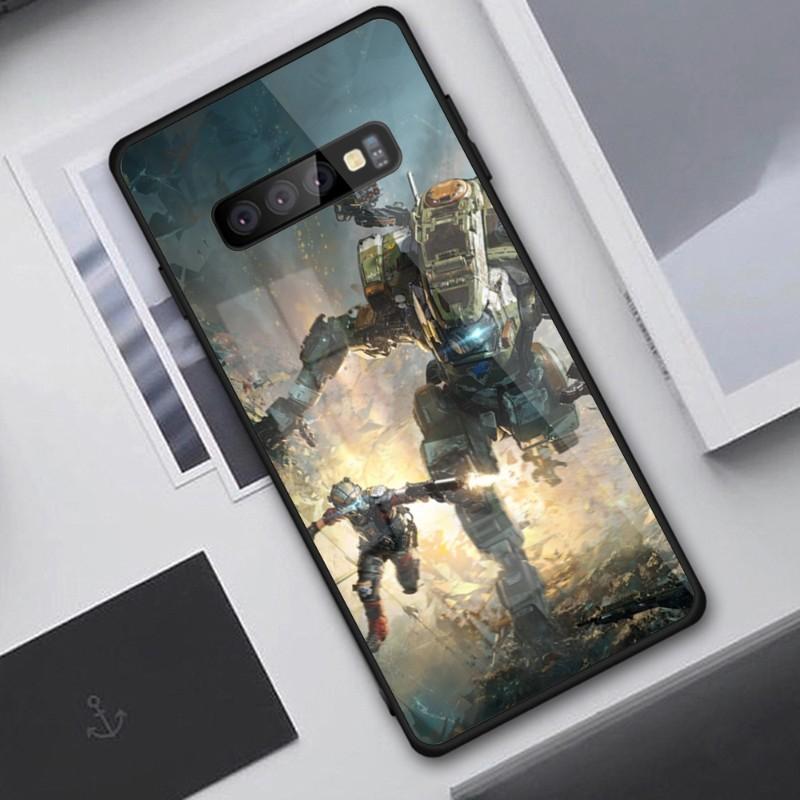 Крутой игровой чехол Titanfall2 для телефона Samung A32 A51 A52 NOTE 10 20 S10 S20 S21 S22 Pro Ultra Black PC Glass Phone Cover