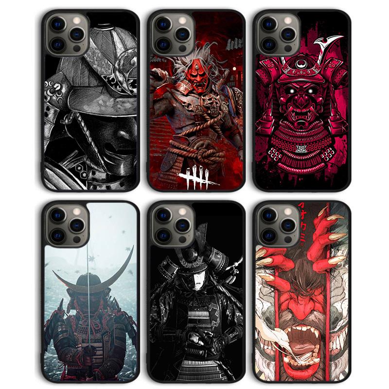 Чехол-накладка Самурайский Демон для iPhone 17 Air 16 15 14 13 11 12 Pro Max Plus Shell Coque