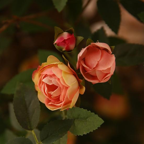 Имитация цветка, реалистичная роза, долговечный подвесной искусственный цветок из искусственного шелка, домашний свадебный декор