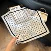 Роскошный квадратный шарф с винтажным принтом, хиджаб, шейный платок, стильная женская многофункциональная бандана, защита шеи, шарф из имитации шелка