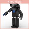 Star Sign Titan Surveillance Man Building Block Toy Set Desktop Decoration Plastic Material