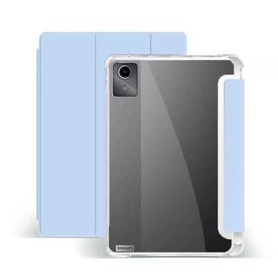 Мягкий силиконовый чехол для Lenovo Tab M11 11 дюймов 2024 Pad 11 P11 11,5 M10 Plus 10,6 P11 Plus Pro 11,5 тройной складной прозрачный чехол