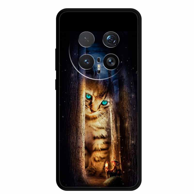 For Huawei Honor Magic8 Pro Case Colorful Protective Black Silicone Soft Case Cover for Honor Magic 8 Pro 5G Fashion Funda Cover
