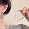 Золотые Серьги-Кольца Женские Серьги-Застежки Легкая Роскошь Высококачественные Серьги Осенние и Зимние Серьги-Кольца