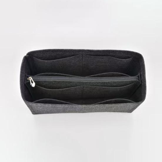 Tote Bag Insert Organizer Felt Insert with Multiple Pockets Makeup Phones Keys Organizer Protector for Tote Bag Interior Use