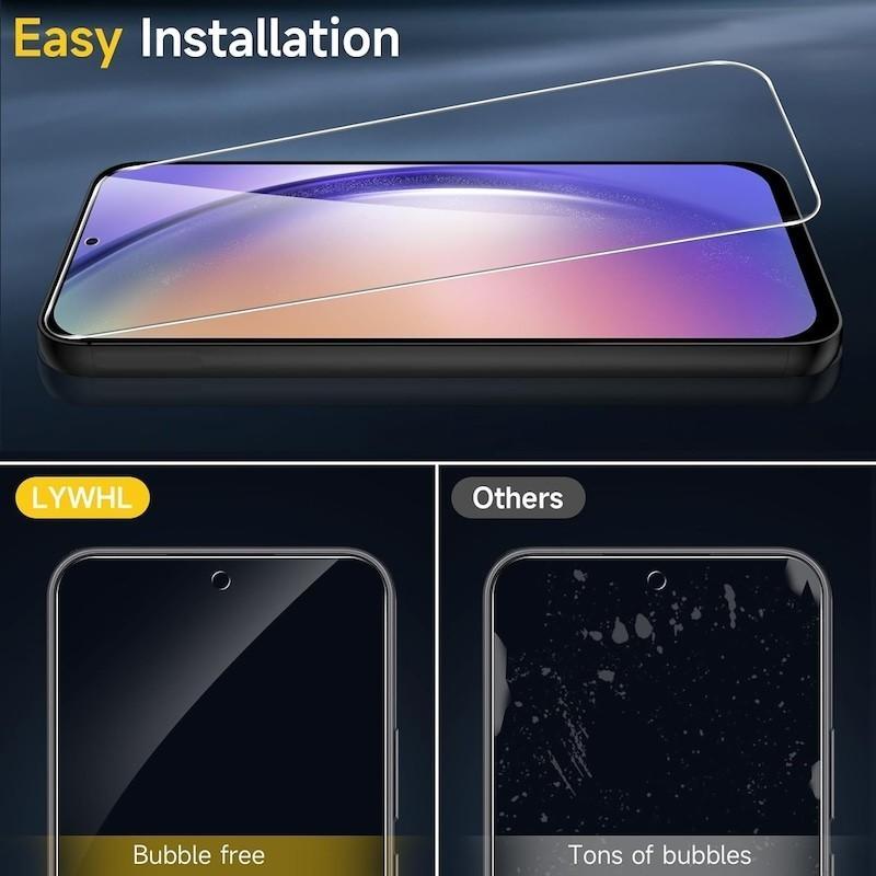 2 ШТ Закаленное стекло для Samsung A56 A36 A26 A16 S24 FE A15 A25 A35 A55 S23 FE 5G Защитное стекло