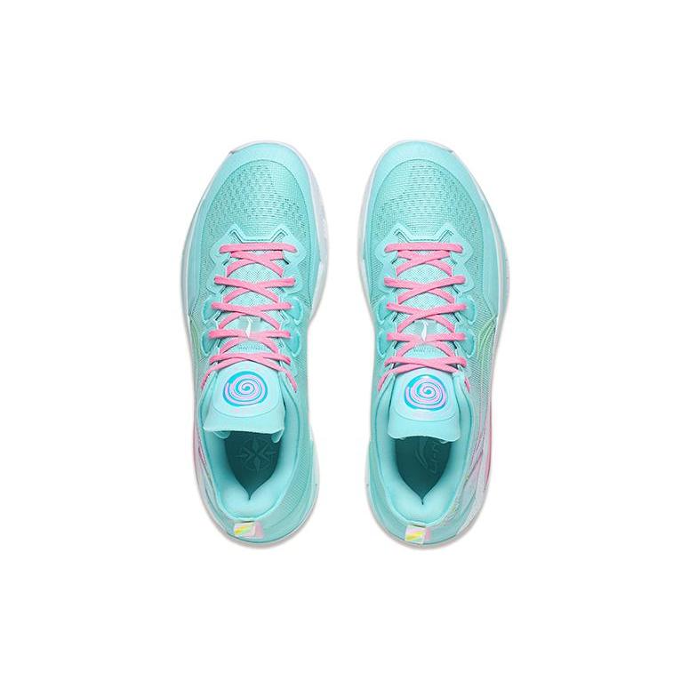 Li Ning Liren 3 V2 Леденцы Нескользящие Износостойкие Низкие Баскетбольные Кроссовки Унисекс Синие ABAT057-6