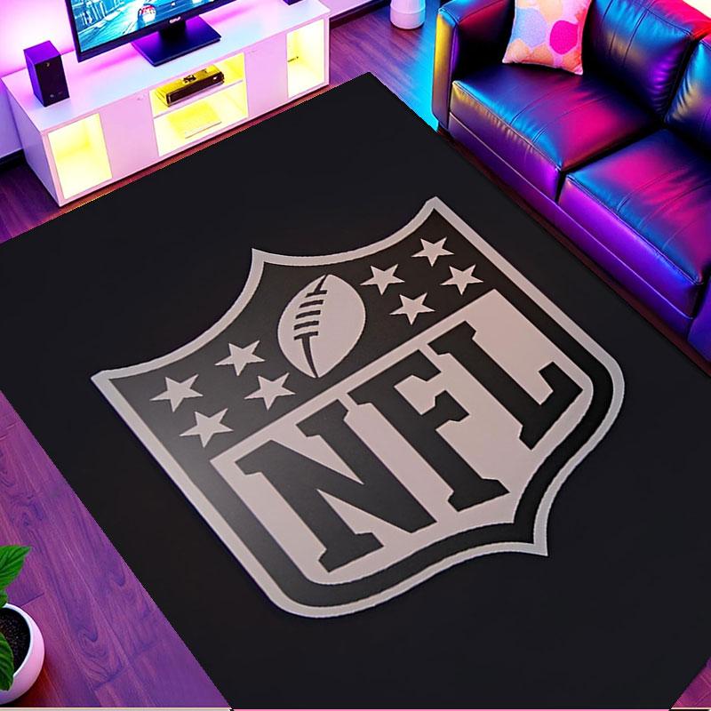 Ковер с принтом NFL, Моющийся напольный ковер, Для прихожей, Общежития, Прачечной, Офиса, Кабинета, Декор дома, Подарок на День рождения, Рождество