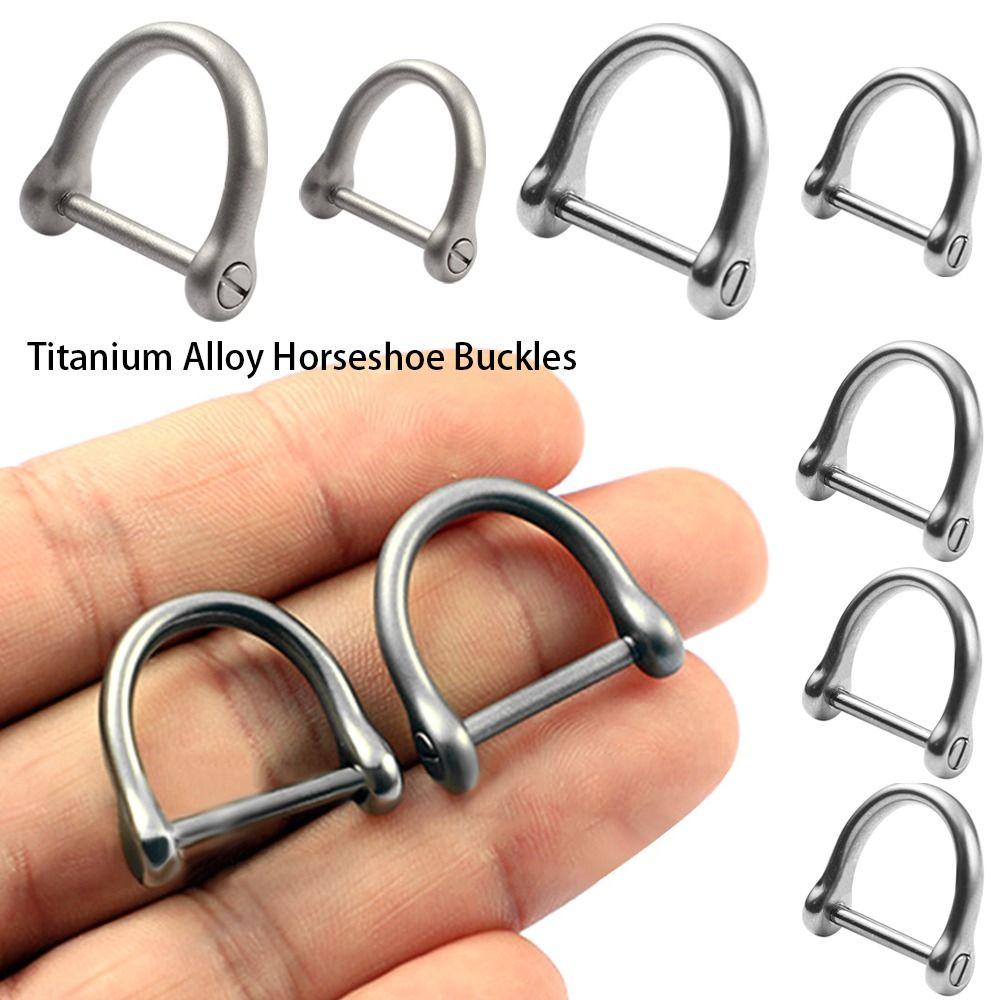 High Quality Horseshoe Buckles Titanium Alloy D Bow Staples Bracelet Buckle  Outdoor Accessories