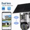 Dual Lens Solar-Powered 360° HD Panoramic Outdoor Monitor with Mobile Remote