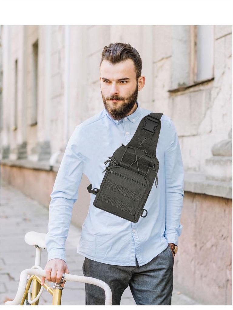 Многофункциональная камуфляжная тактическая сумка через плечо для езды на велосипеде и занятий спортом на открытом воздухе