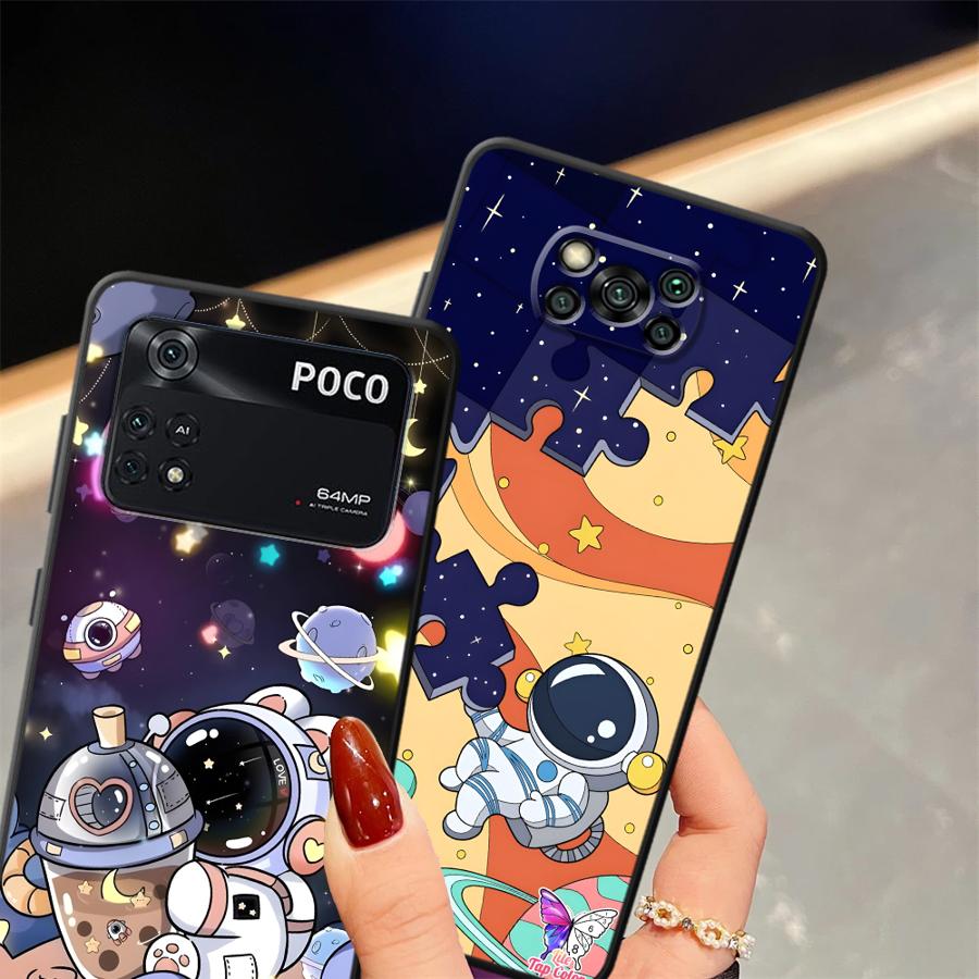 Мультяшный чехол-астронавт для Xiaomi Poco F8 X3 X4 X5 X7 Pro F3 C71 M5 F1 C50 M3 M4 M7 C75 C61 Funda Чехол для телефона