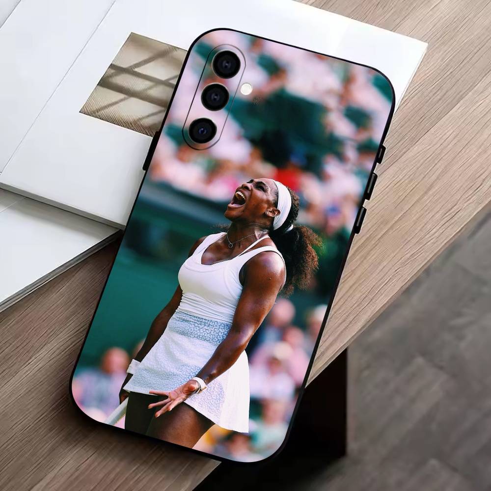 C-Coco Gauff Phone Case For Samsung Galaxy A73,A72,A71,A70,A53,A52,A51,Soft Silicone Black Cover