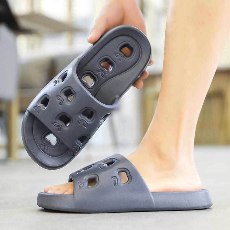 Men's Slippers Bathroom Non-slip Quick-drying Flip-flops Summer Flat Sandals EVA Thick-soled Shoes Indoor Soft-soled Shoes