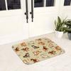 Shiba Inu Dog In Cream Non-slip Doormat Floor Mat Sand Scraping Carpet Rug for Kitchen Entrance Home Bedroom Footpad Mats