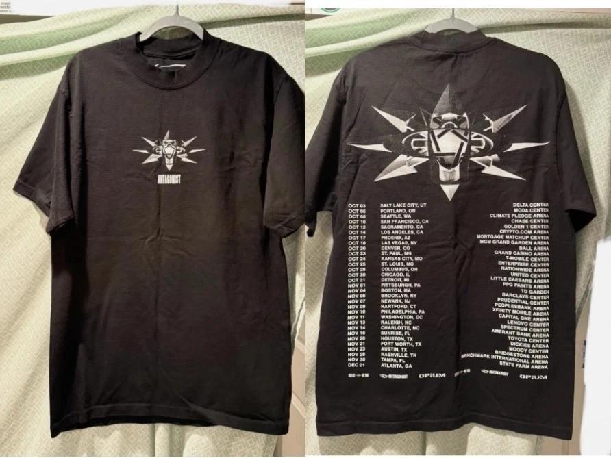 Playboi Carti Antagonist 20 Tour Date Merch T-shirt Allsize