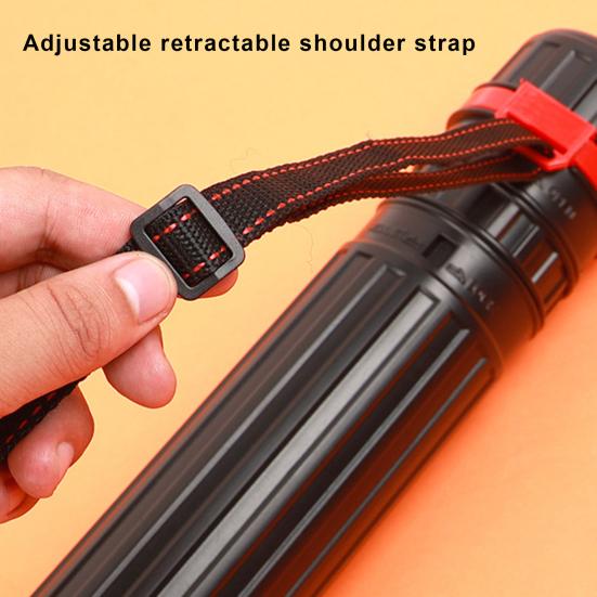 Держатель тубы для хранения плакатов с плечевым ремнем. Выдвижная трубка большой емкости для черчения документов.