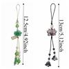 Tassel Detail Chinese-style Pendant Solid Color Mobile Phone Chain Lotus Beaded Key Chains  Daily