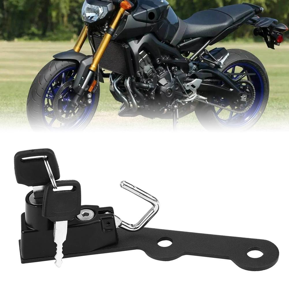  Motorcycle Helmet Lock Mount Hook for MT-09 FZ-09 FJ-09 XSR900 - Motorcycle & Powersports Accessories Electronics Alarms Theft 