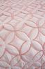 Parolin Quilted Bedspread Set 3pcs, Coverlet 180x240, Pillowcase 50x70, Single Size, Laced, Pink