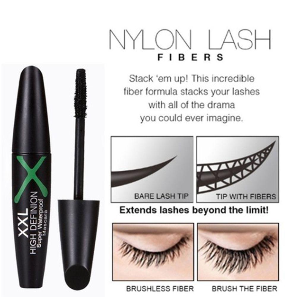 4D Тушь для ресниц из шелкового волокна Водостойкая долговечная тушь для ресниц Черная тушь для наращивания ресниц Косметика