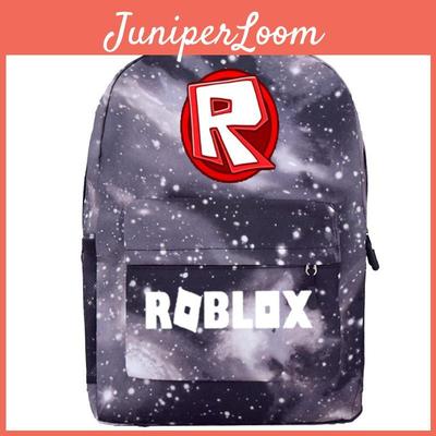 Прочный холщовый рюкзак Roblox для мальчиков со звездным дизайном и вместительным отделением