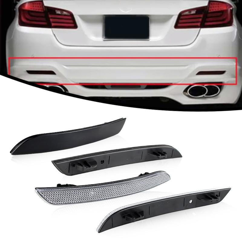 2Pcs 63147301187 OE-Spec Smoke Rear Left+Right Bumper Reflector Lens Assy Without Bulbs For BMW F30 F31 F32 F33 3 4 Series