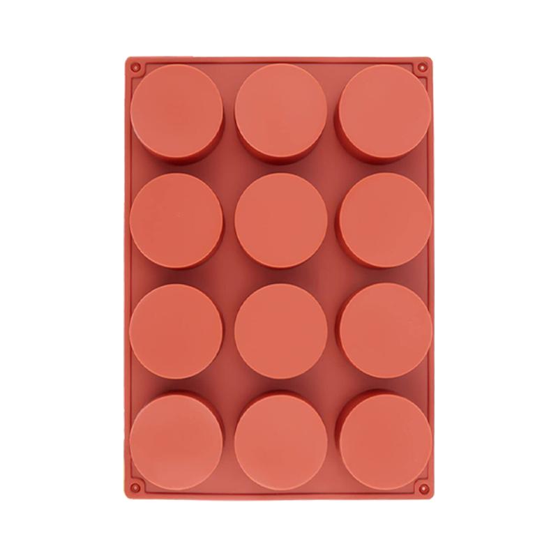 6/12 Круглые цилиндрические формы для торта Силиконовые формы для выпечки печенья Орео, покрытые шоколадом Форма для выпечки Круглый кекс Торт