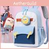 Friendly School Child Backpack Made Cartoon Prints Reduced Load Learners Young