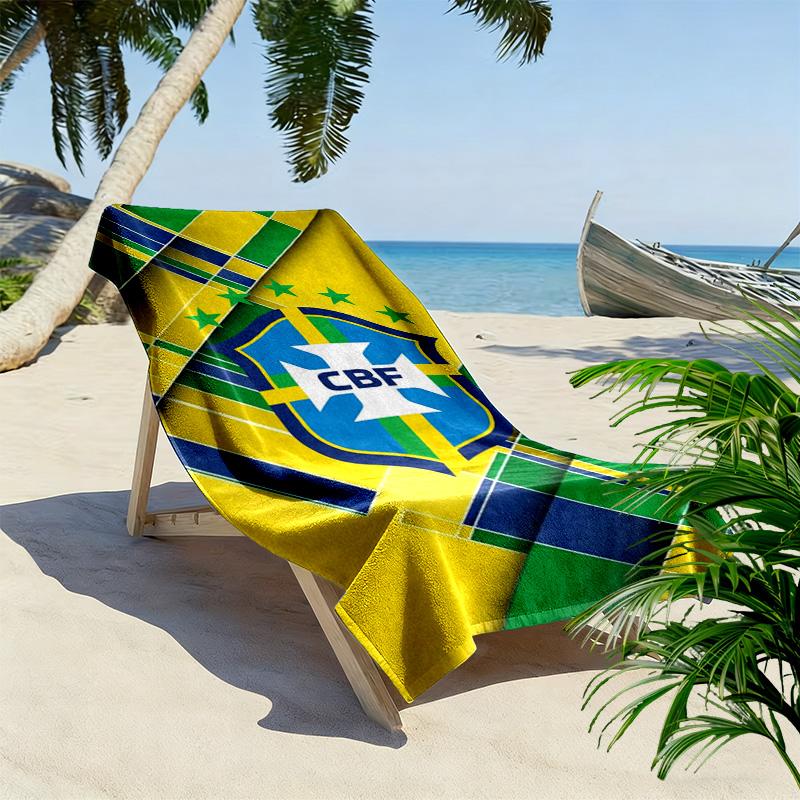 CBF Print Beach Towel, Large Soft Quick Dry Towel for Beach Camping Swimming