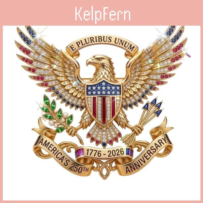 250th Anniversary American Commemorative Lapel Pin With Enamel And Crystal Decorations Jewelry For Men And Women